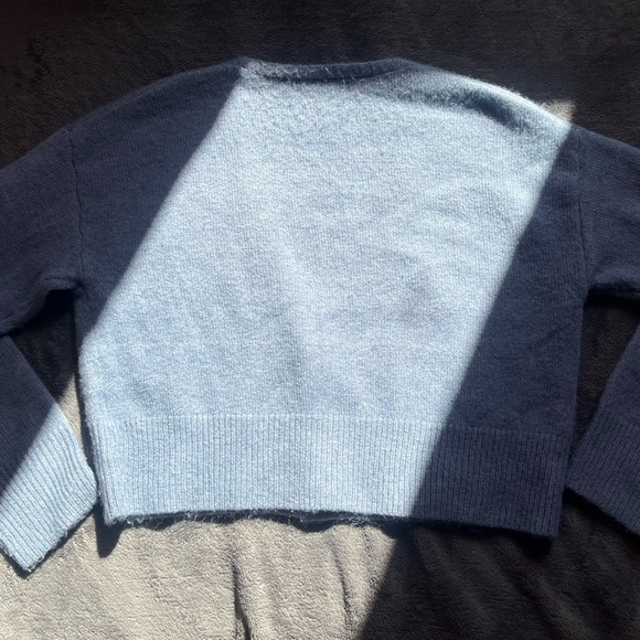 OAK + FORT Oversized Blue Cardigan - Picture 2 of 5